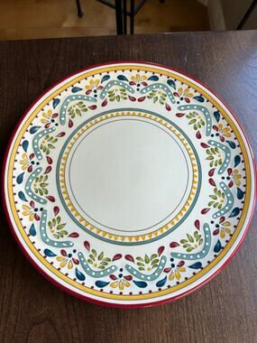 10.75-inch dinner plate in the Sevilla pattern by Bobby Flay
